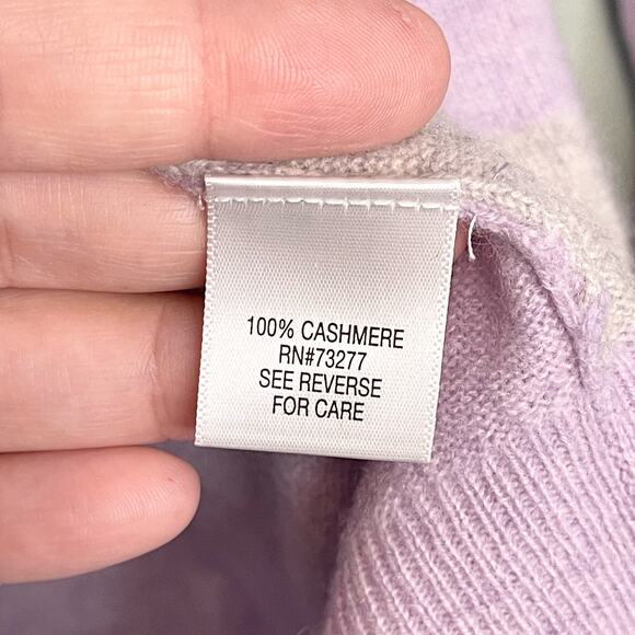 Apt 9 Cashmere Lavender Lilac Sweater long sleeve nwt women’s size L - Picture 6 of 8